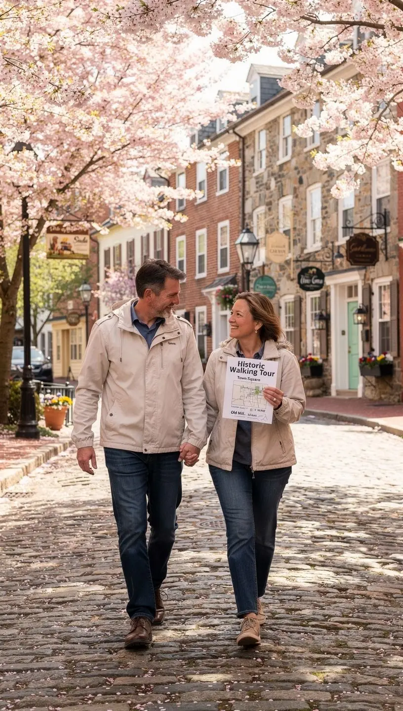 Плакат с информацией о достопримечательностях региона.